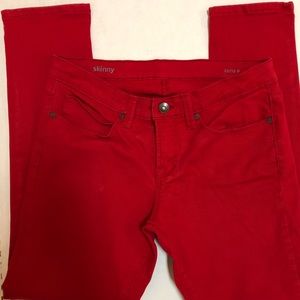 ❇️ JCP Red Skinny Jeans, Size 30/10 P